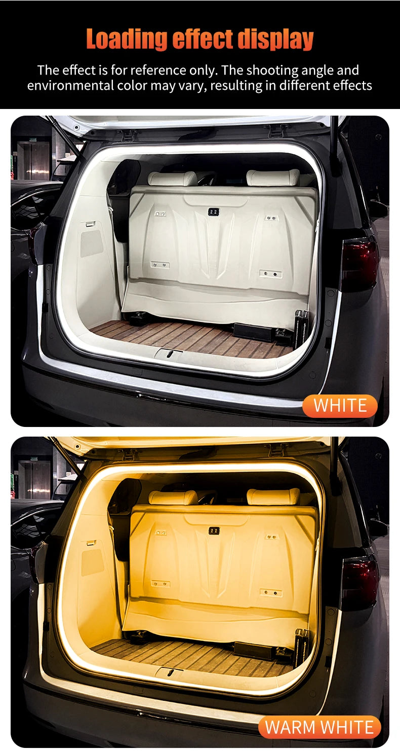 ande LED Dynamique Flexible 12V - Éclairage d'Ambiance Premium pour Coffre et Habitacle