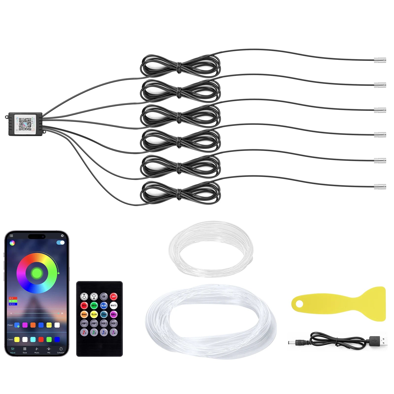 Bande LED d'Ambiance 8m avec Capteur Sonore - Contrôle App & Télécommande Premium