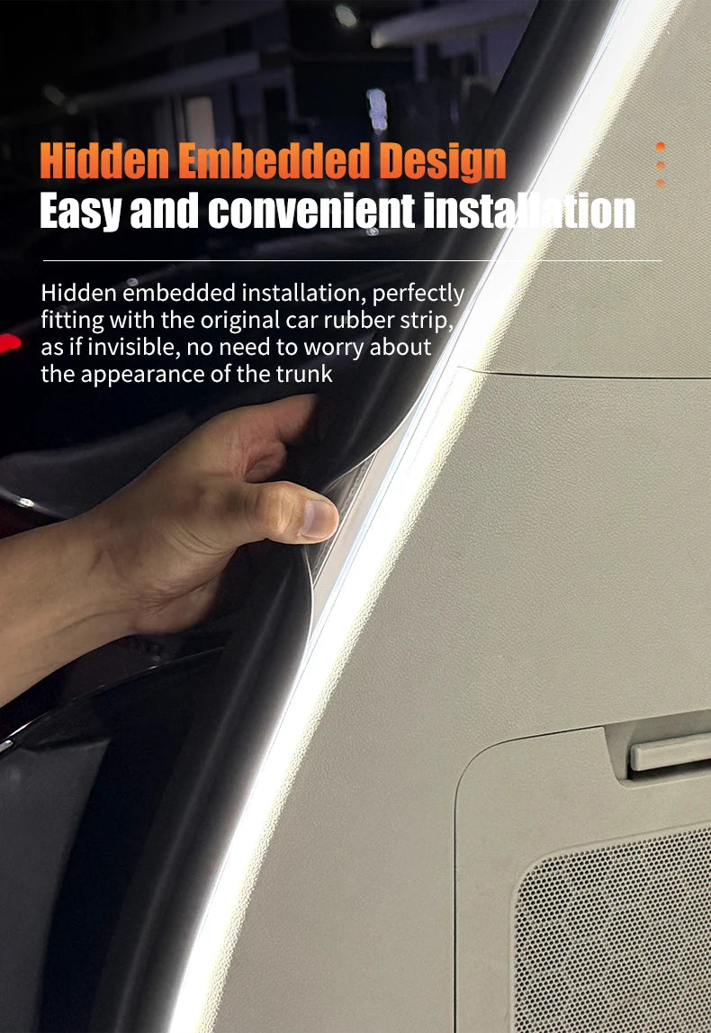 ande LED Dynamique Flexible 12V - Éclairage d'Ambiance Premium pour Coffre et Habitacle