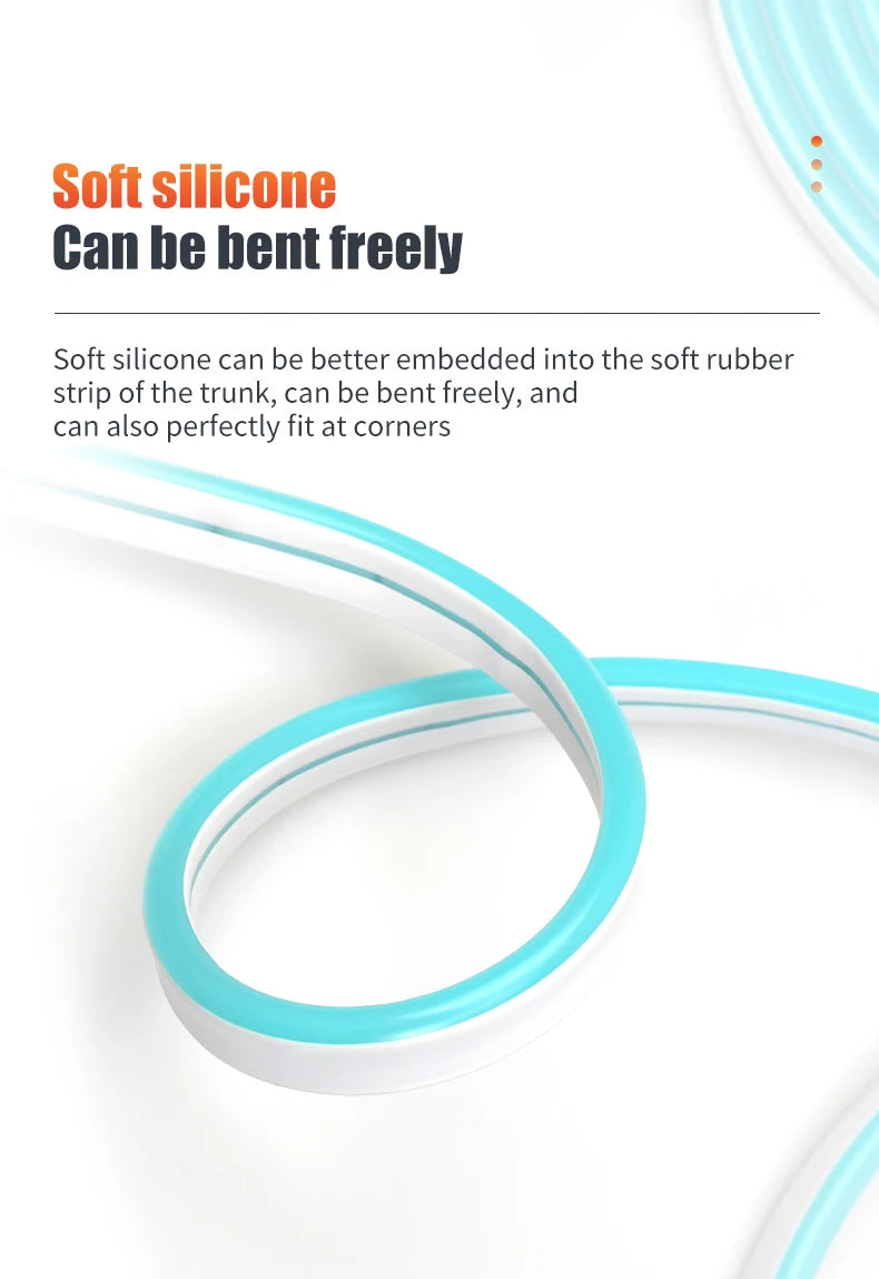 ande LED Dynamique Flexible 12V - Éclairage d'Ambiance Premium pour Coffre et Habitacle