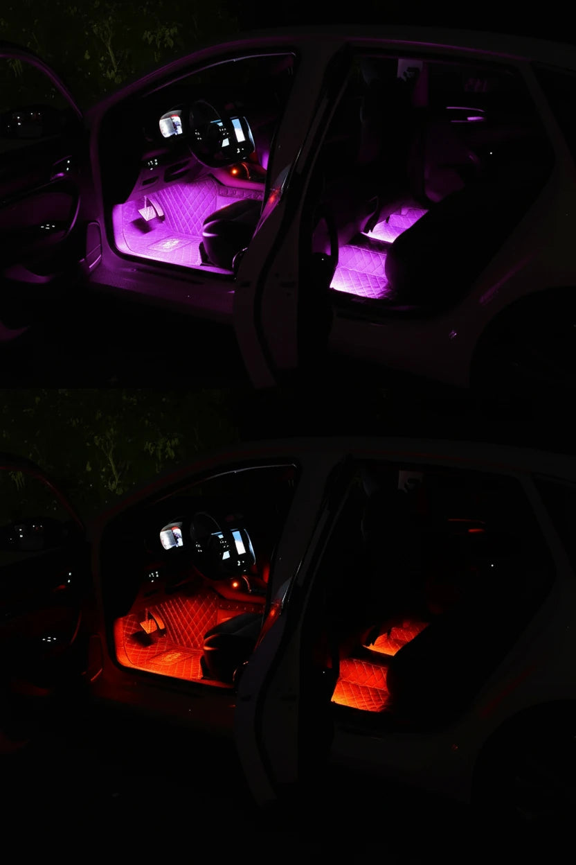 Car interior LED neon light