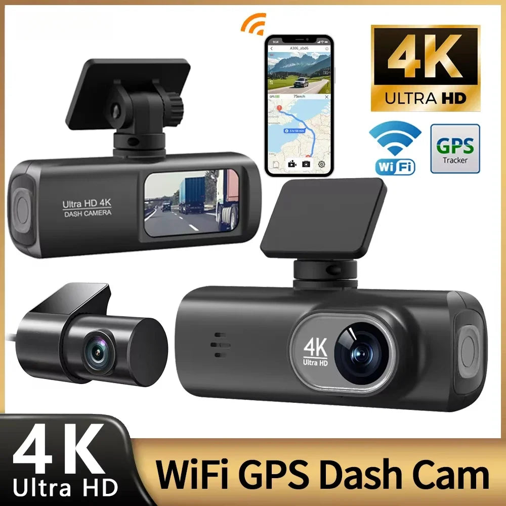 Caméra Voiture 4K Double Objectif – Vision Nocturne