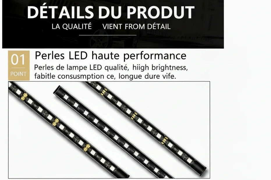 Car interior LED neon light