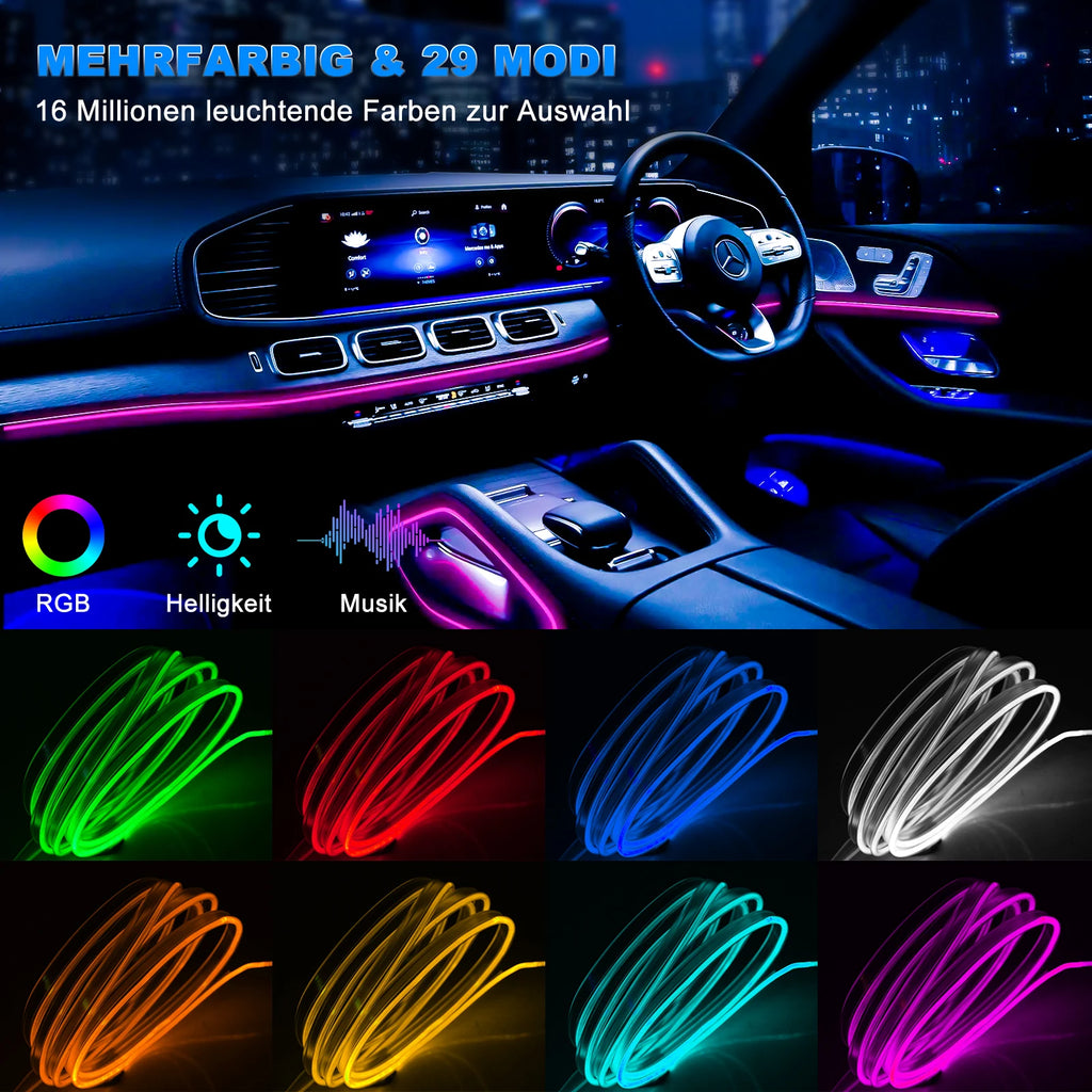 Bande LED d'Ambiance 8m avec Capteur Sonore - Contrôle App & Télécommande Premium