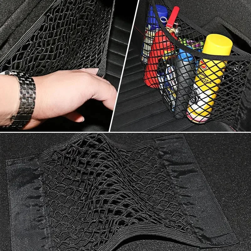 Filet de Rangement Voiture Antidérapant – Double Maille