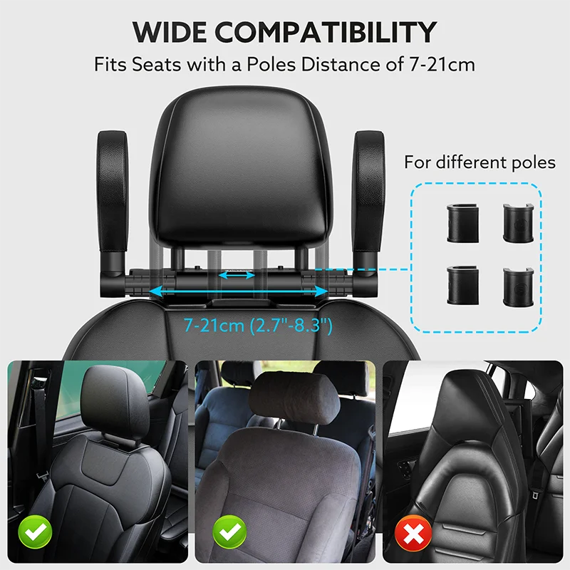 Adjustable Car Seat Headrest